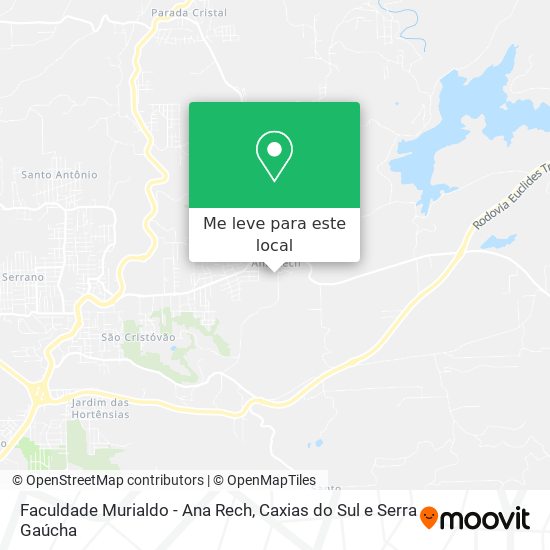 Faculdade Murialdo - Ana Rech mapa