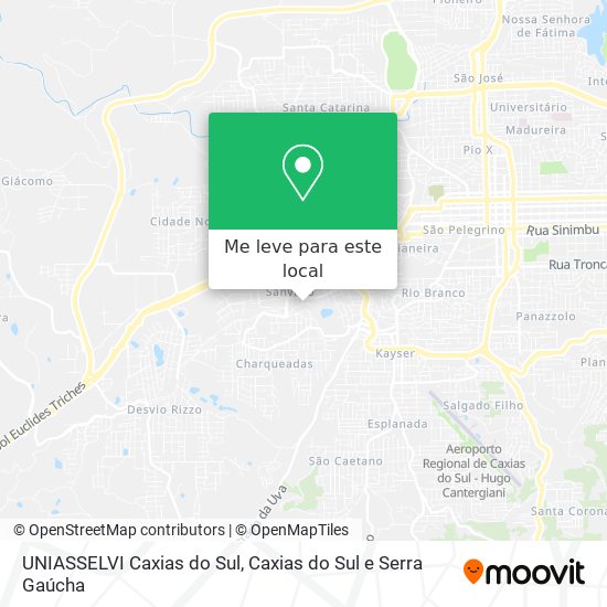 UNIASSELVI Caxias do Sul mapa