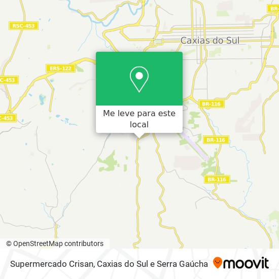 Supermercado Crisan mapa