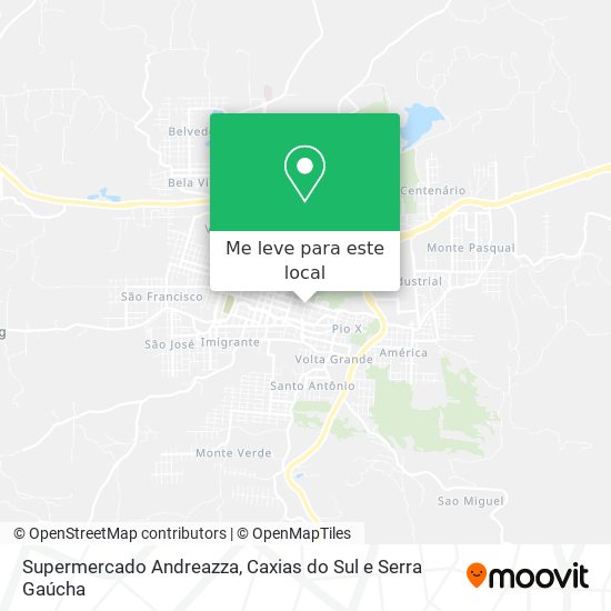 Supermercado Andreazza mapa