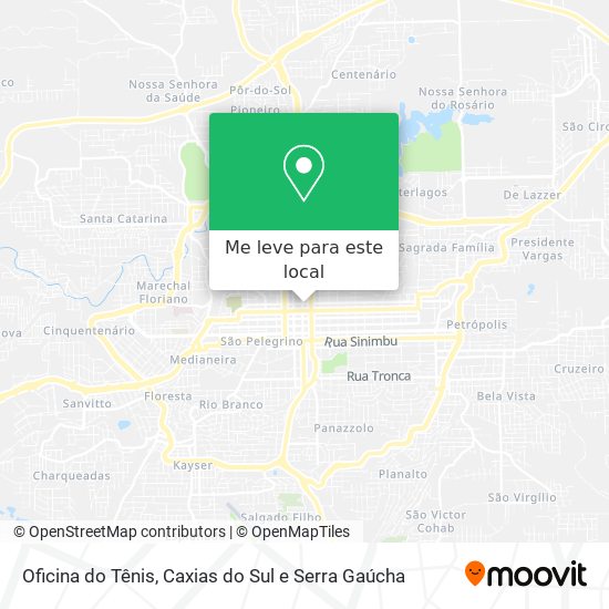 Oficina do Tênis mapa
