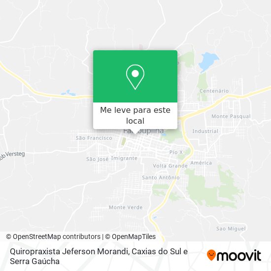 Quiropraxista Jeferson Morandi mapa