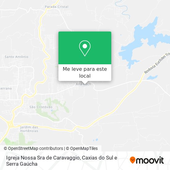 Igreja Nossa Sra de Caravaggio mapa