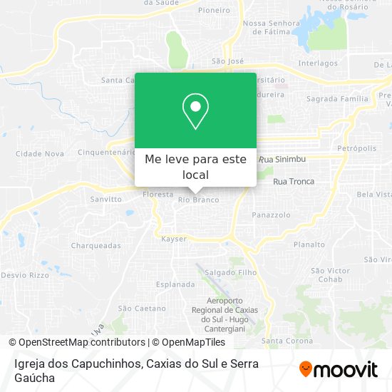 Igreja dos Capuchinhos mapa