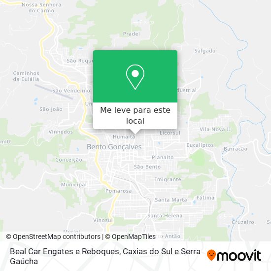 Beal Car Engates e Reboques mapa