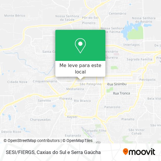 SESI/FIERGS mapa
