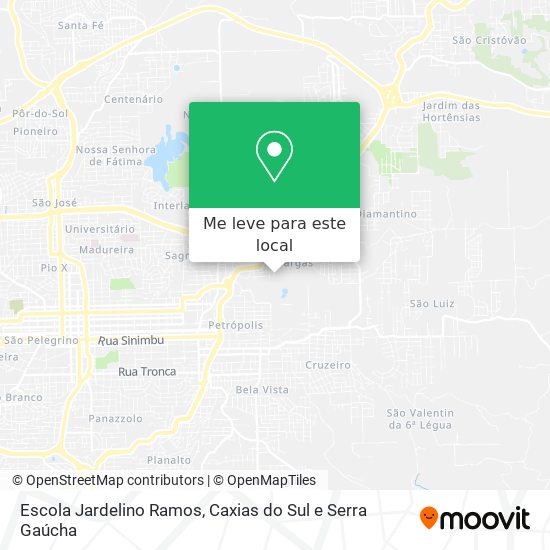 Escola Jardelino Ramos mapa