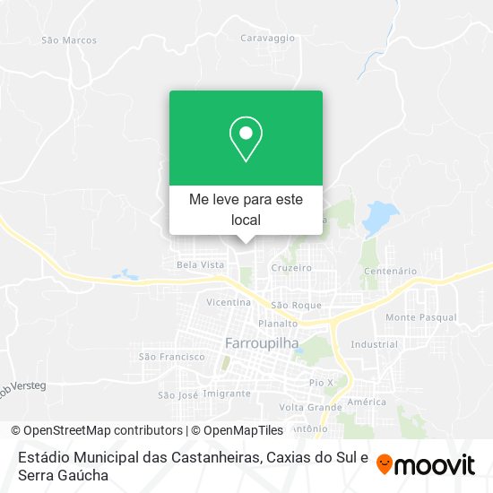 Estádio Municipal das Castanheiras mapa