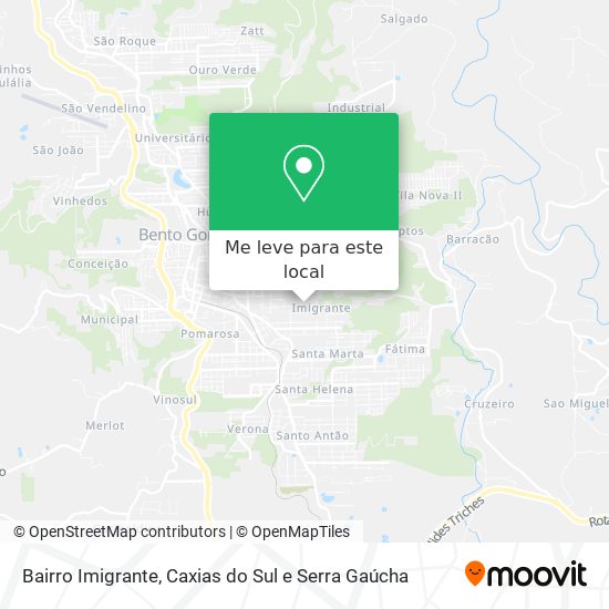 Bairro Imigrante mapa