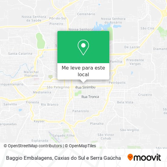 Baggio Embalagens mapa
