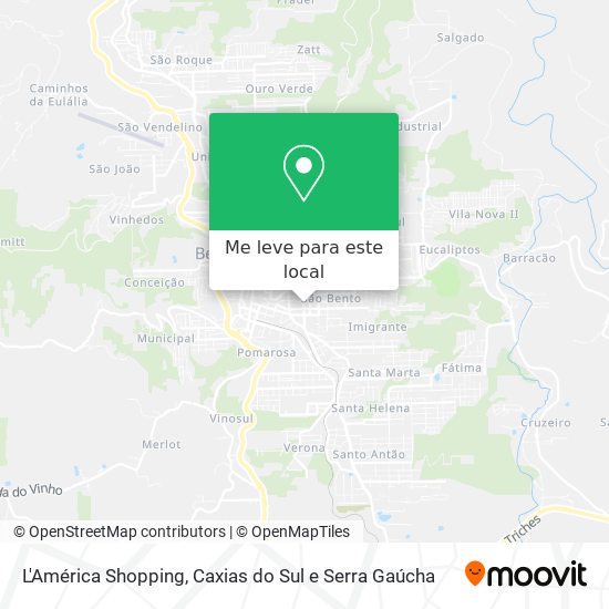 L'América Shopping mapa