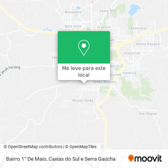 Bairro 1° De Maio mapa