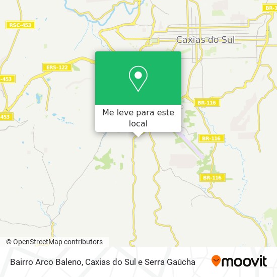 Bairro Arco Baleno mapa