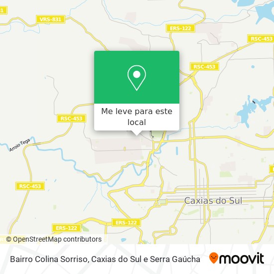 Bairro Colina Sorriso mapa