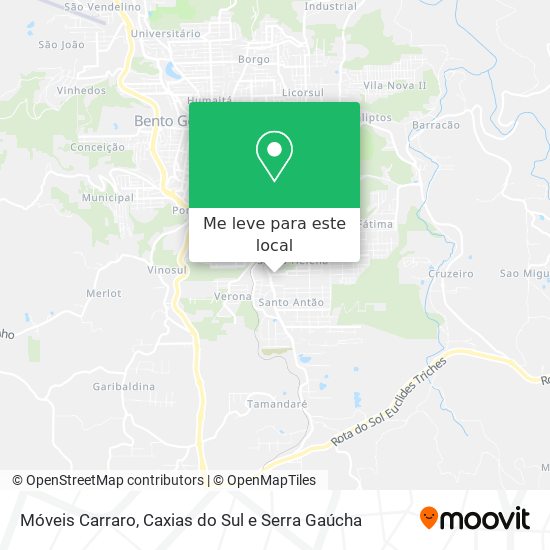 Móveis Carraro mapa