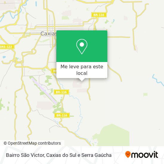 Bairro São Victor mapa