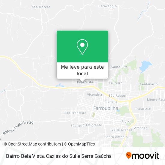Bairro Bela Vista mapa