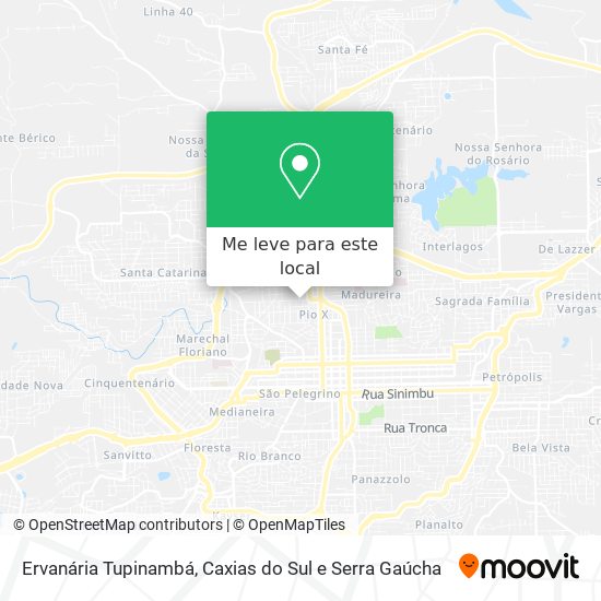 Ervanária Tupinambá mapa