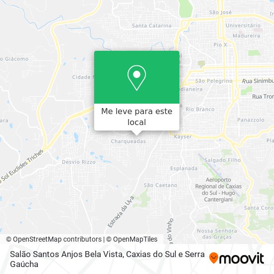 Salão Santos Anjos Bela Vista mapa