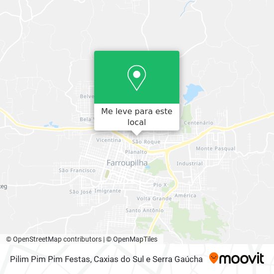Pilim Pim Pim Festas mapa