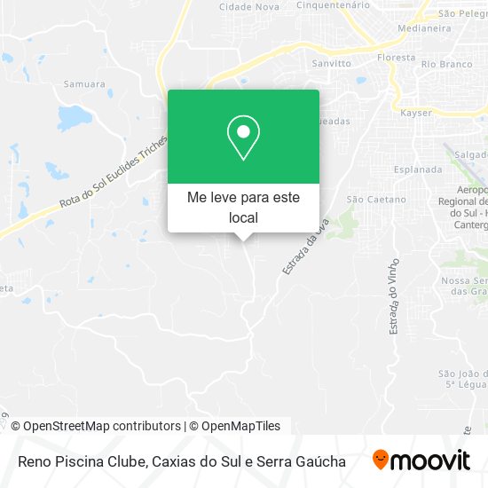 Reno Piscina Clube mapa