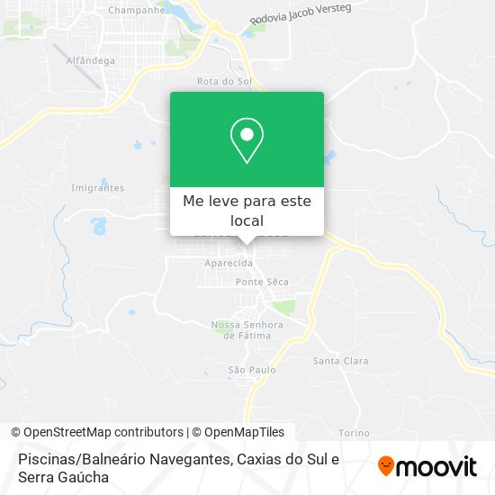 Piscinas/Balneário Navegantes mapa