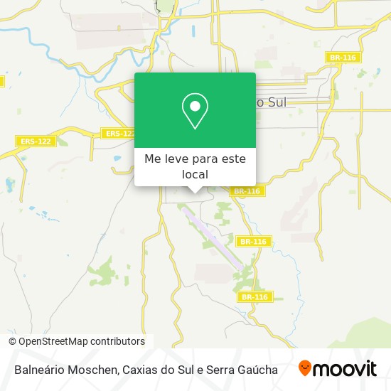 Balneário Moschen mapa