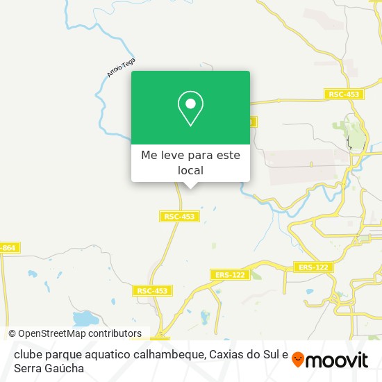 clube parque aquatico calhambeque mapa
