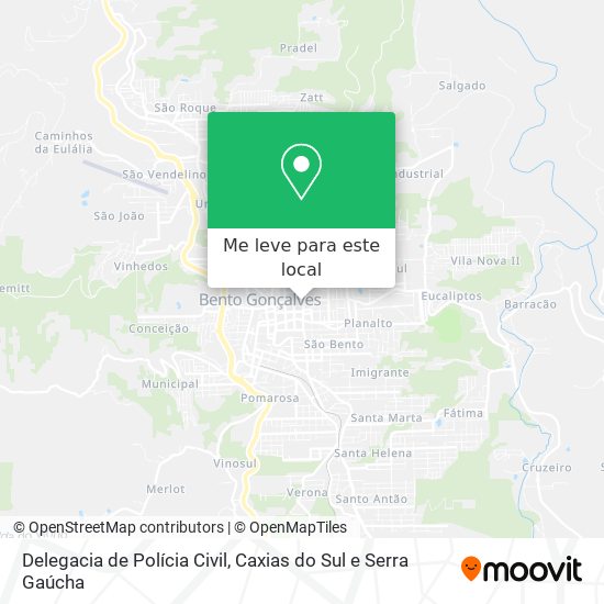 Delegacia de Polícia Civil mapa