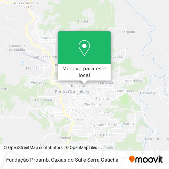 Fundação Proamb mapa