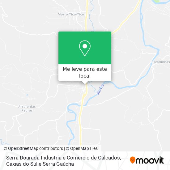 Serra Dourada Industria e Comercio de Calcados mapa