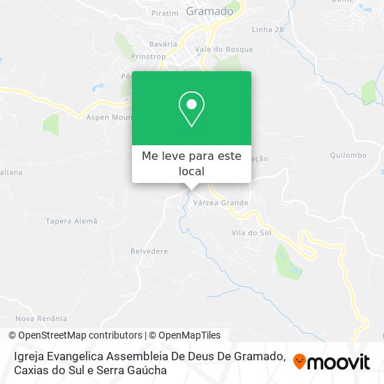 Igreja Evangelica Assembleia De Deus De Gramado mapa