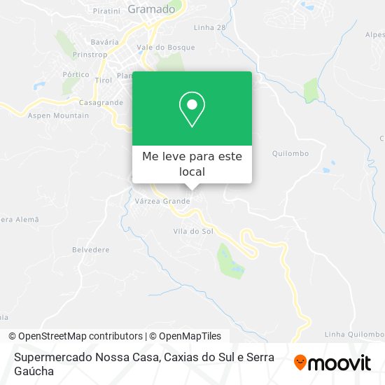 Supermercado Nossa Casa mapa