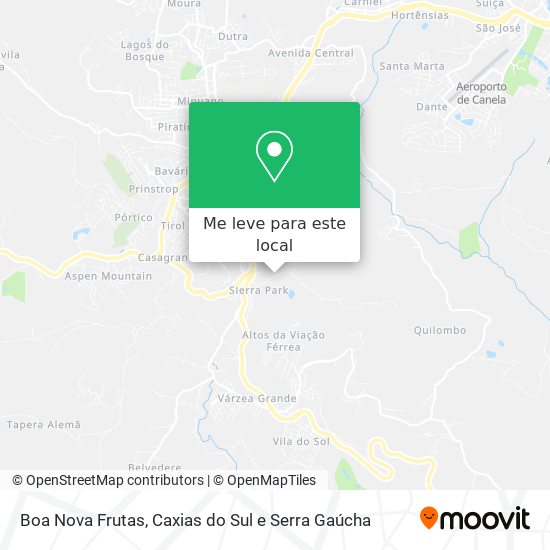 Boa Nova Frutas mapa