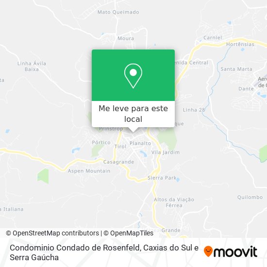 Condominio Condado de Rosenfeld mapa