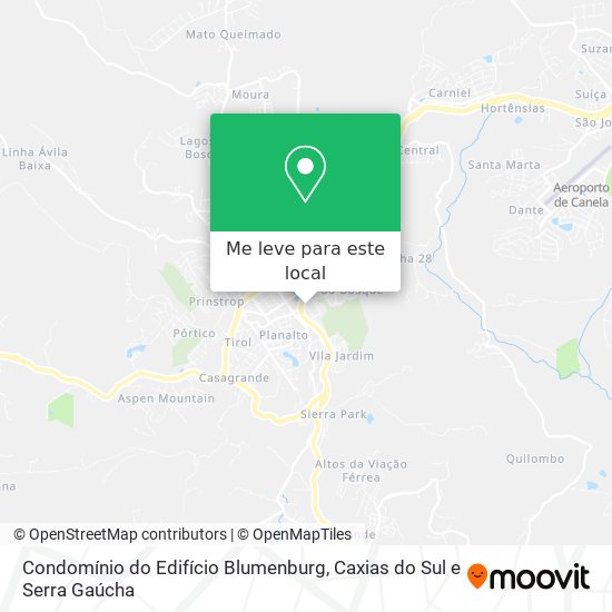 Condomínio do Edifício Blumenburg mapa