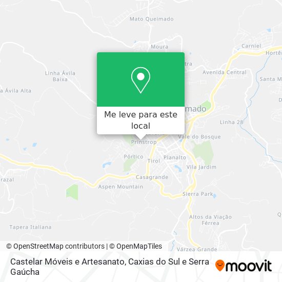 Castelar Móveis e Artesanato mapa