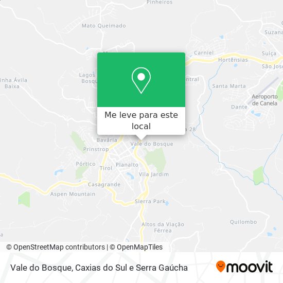 Vale do Bosque mapa