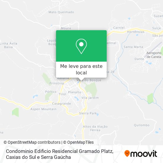 Condominio Edificio Residencial Gramado Platz mapa