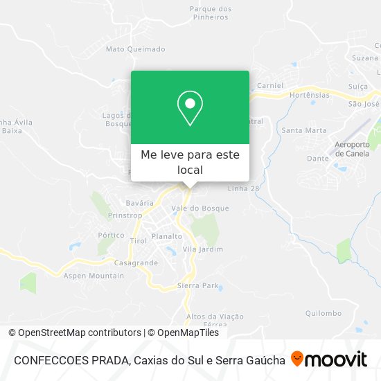CONFECCOES PRADA mapa