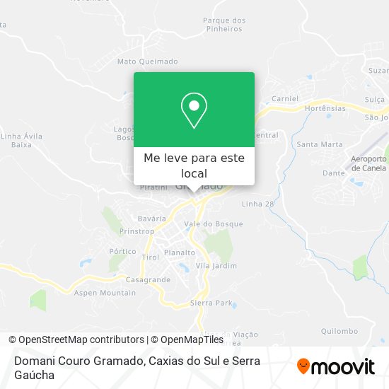 Domani Couro Gramado mapa