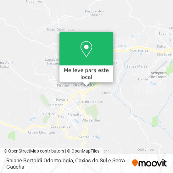 Raiane Bertoldi Odontologia mapa