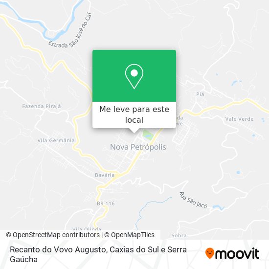 Recanto do Vovo Augusto mapa