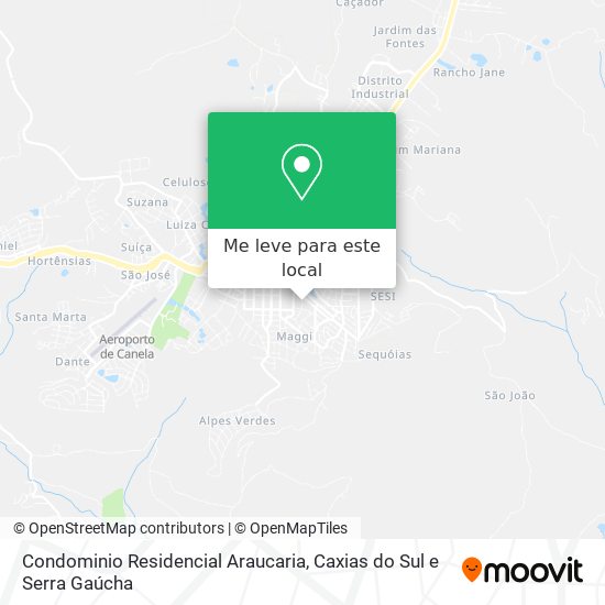 Condominio Residencial Araucaria mapa