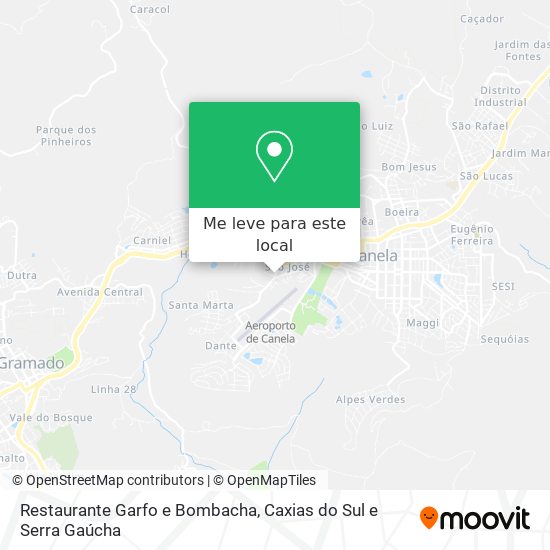 Restaurante Garfo e Bombacha mapa