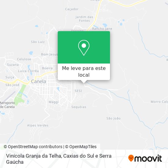 Vinícola Granja da Telha mapa