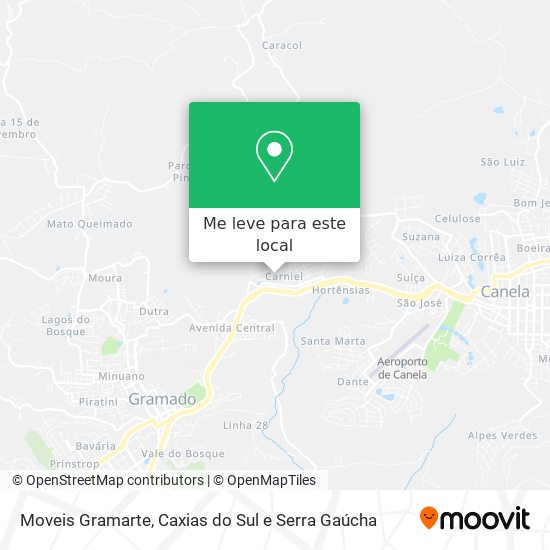 Moveis Gramarte mapa