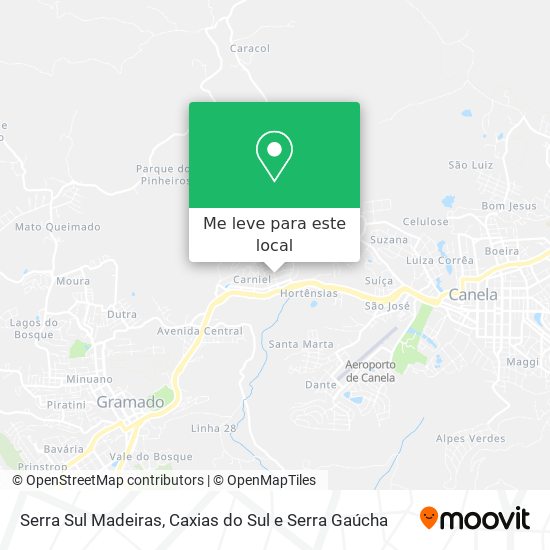 Serra Sul Madeiras mapa