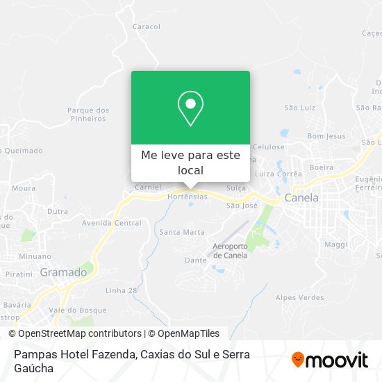 Pampas Hotel Fazenda mapa
