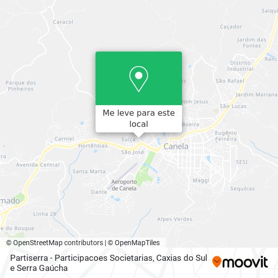 Partiserra - Participacoes Societarias mapa